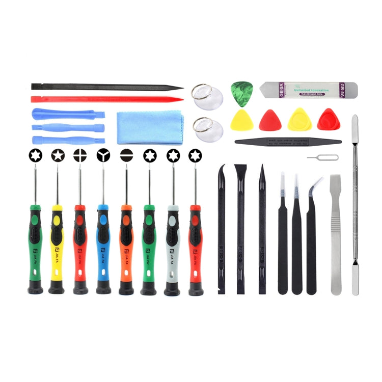 JF-8136 32 in 1 Multi-model Available Metal + Plastic Disassemble Repair Tool Kit - free shipping - PMC TechLife - Order now!
