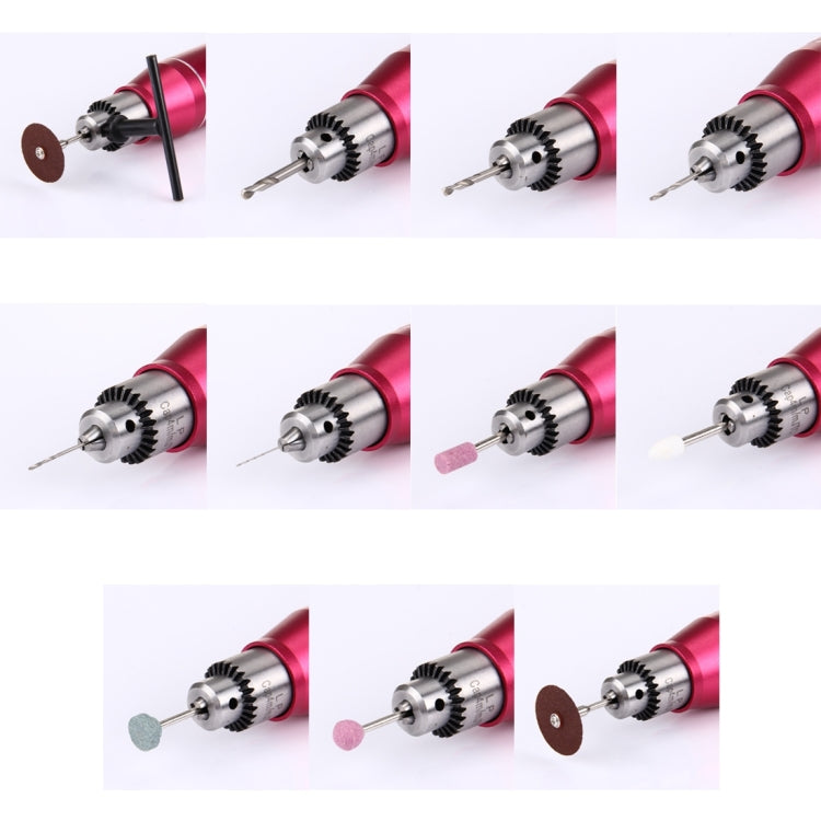 WLXY WL-320 Mini Electric Grinder with Speed Regulation, 110V-240V, Suitable Drill Chuck: 0.3mm-4.0mm, US Plug(Magenta) - free shipping - PMC TechLife - Order now!