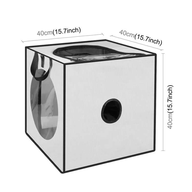 FUNADD Pet Bath Drying Box Portable Folding Dryer Cage, Suitable for Pets up to 5kg(Grey) - Blower & Drying by PMC TechLife | Online Shopping South Africa | PMC TechLife | Buy Now Pay Later Mobicred