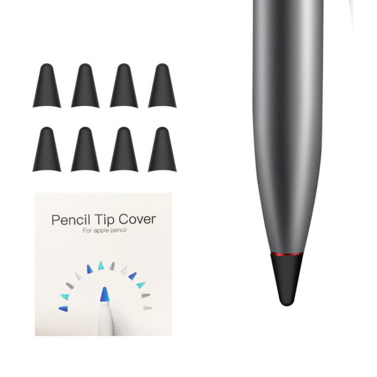 8 PCS Non-slip Mute Wear-resistant Nib Cover for M-pencil Lite (Black) - free shipping - PMC Jewellery - Order now!