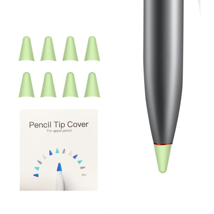 8 PCS Non-slip Mute Wear-resistant Nib Cover for M-pencil Lite (Green) - Pencil Accessories by PMC Jewellery | Online Shopping South Africa | PMC Jewellery | Buy Now Pay Later Mobicred