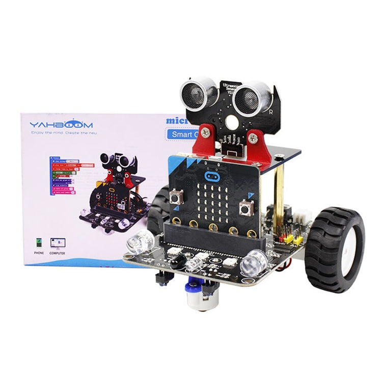 Yahboom Microbit Smart Robot Car Bitbot with IR and APP for Micro:bit V2/V1.5, without Micro:bit V2/V1.5 Board - free shipping - PMC TechLife - Order now!