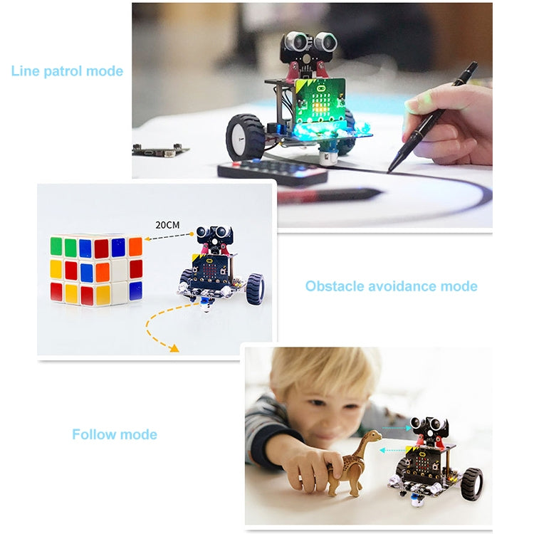 Yahboom Microbit Smart Robot Car Bitbot with IR and APP for Micro:bit V2/V1.5, without Micro:bit V2/V1.5 Board - free shipping - PMC TechLife - Order now!