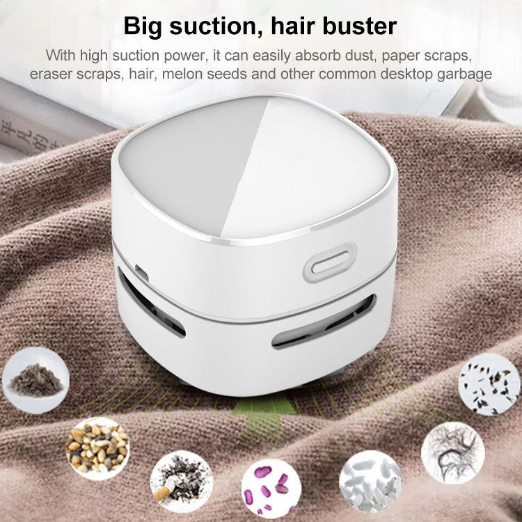 3W Hardcover Battery Style Portable Handheld Wireless Mini Desktop Vacuum Cleaner(Green) - Mini Vacuum Cleaner by PMC TechLife | Online Shopping South Africa | PMC TechLife | Buy Now Pay Later Mobicred