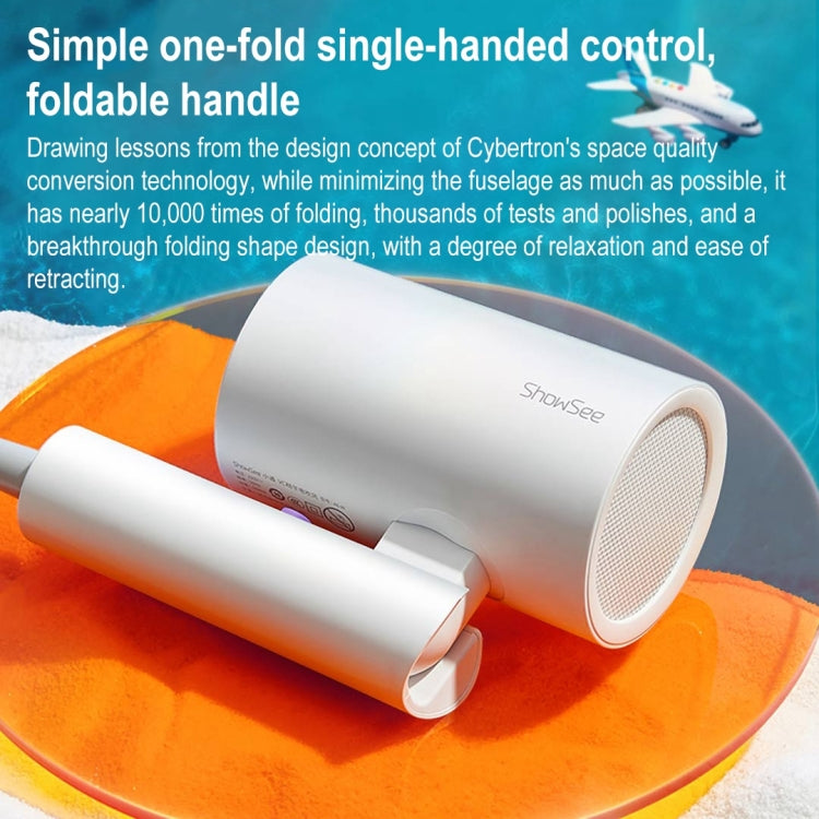 Original Xiaomi Youpin ShowSee Negative Ion Folding Electric Hair Dryer, US Plug(White) - free shipping - PMC TechLife - Order now!