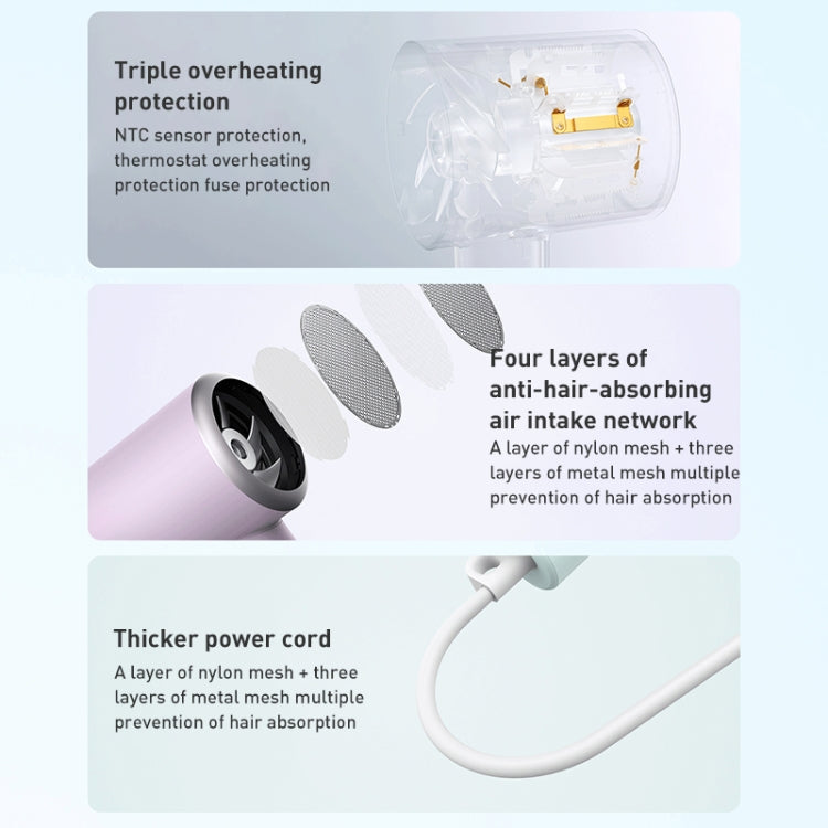 Original Xiaomi Mijia H301 Negative Ion Quick Drying Electric Hair Dryer, US Plug (Green) - free shipping - PMC TechLife - Order now!
