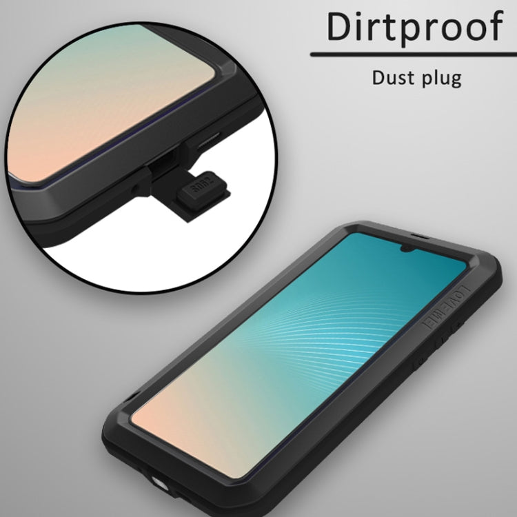LOVE MEI Powerful Dustproof Shockproof Splashproof Metal + Silicone Combination Case for Huawei P30 Pro (Black) - Huawei Cases by LOVE MEI | Online Shopping South Africa | PMC TechLife | Buy Now Pay Later Mobicred