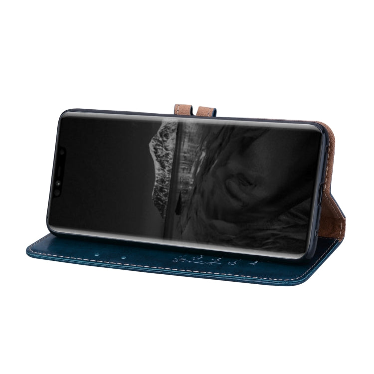 Business Style Oil Wax Texture Horizontal Flip Leather Case for Huawei Mate 20 Pro, with Holder & Card Slots & Wallet (Blue) - Huawei Cases by PMC TechLife | Online Shopping South Africa | PMC TechLife | Buy Now Pay Later Mobicred