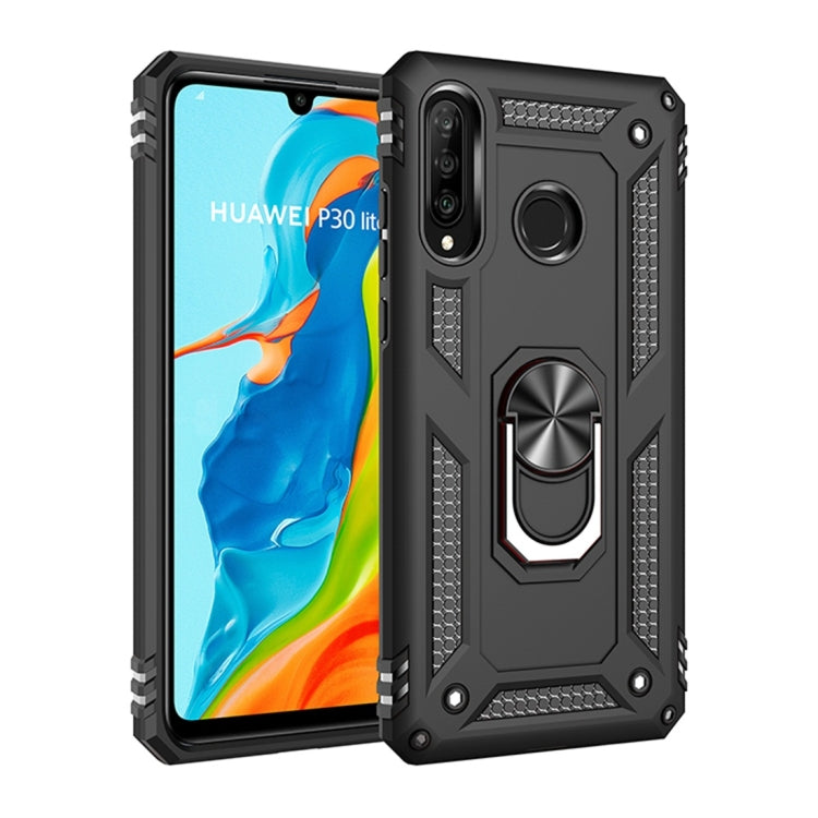 Armor Shockproof TPU + PC Protective Case for Huawei P30 Lite, with 360 Degree Rotation Holder (Black) - free shipping - PMC TechLife - Order now!