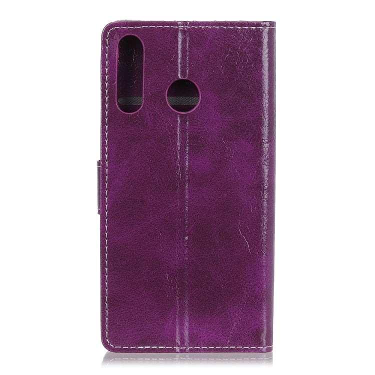 Retro Crazy Horse Texture Horizontal Flip Leather Case for Huawei P30 Lite, with Wallet & Holder & Card Slots & Photo Frame (Purple) - free shipping - PMC TechLife - Order now!