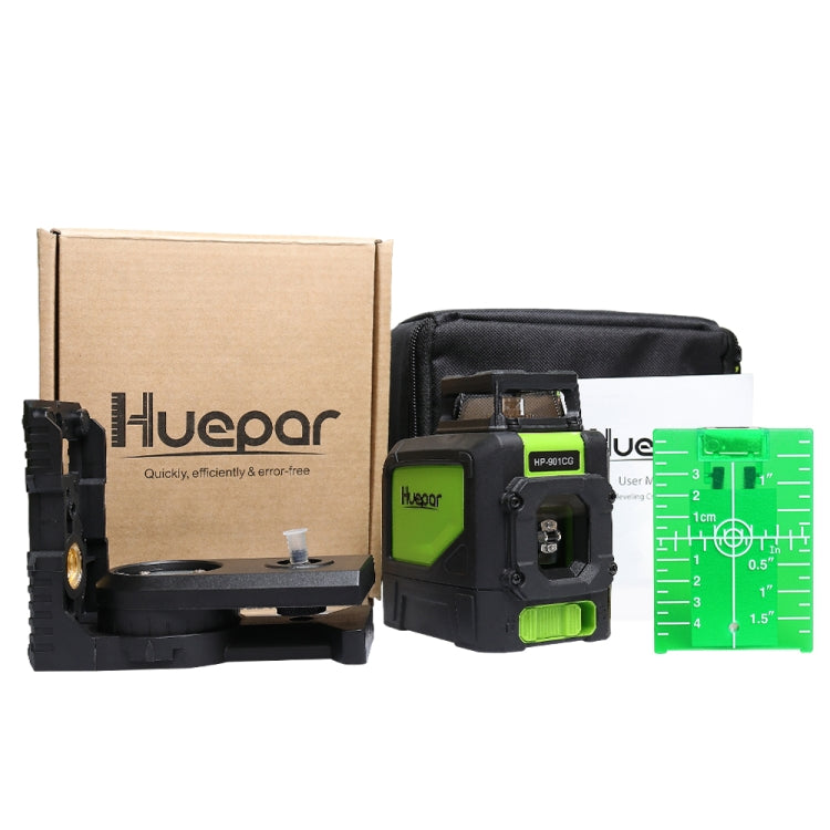 901CG H360 Degrees / V130 Degrees Laser Level Covering Walls and Floors 5 Line Green Beam IP54 Water / Dust proof(Green) - Laser Rangefinder by PMC TechLife | Online Shopping South Africa | PMC TechLife | Buy Now Pay Later Mobicred