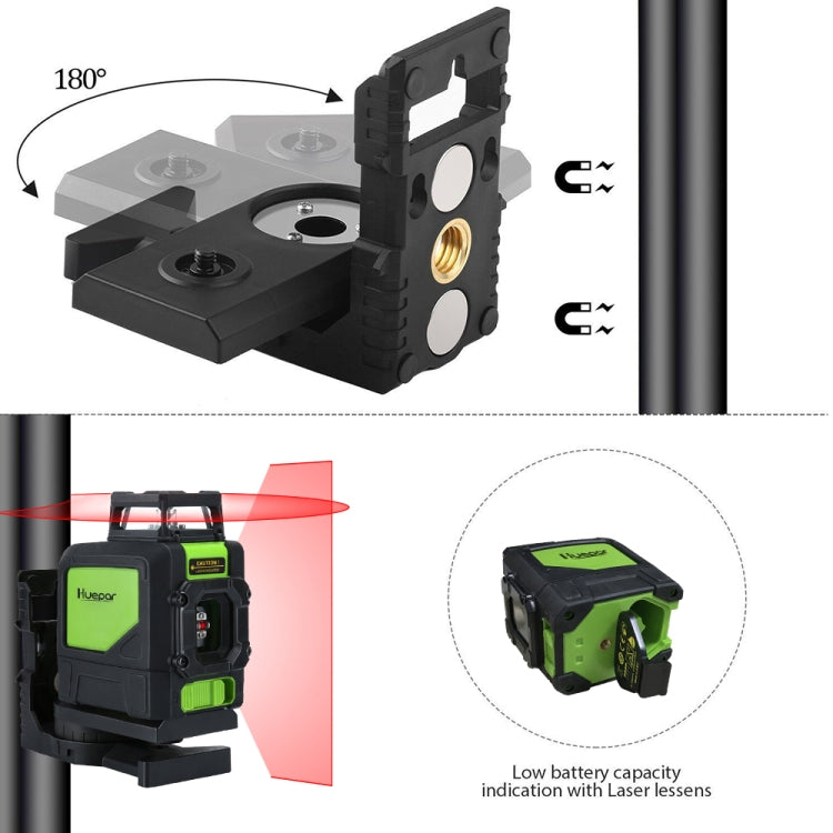 901CR H360 Degrees / V130 Degrees Laser Level Covering Walls and Floors 5 Line Red Beam IP54 Water / Dust proof(Red) - Laser Rangefinder by PMC TechLife | Online Shopping South Africa | PMC TechLife | Buy Now Pay Later Mobicred