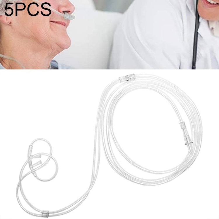 5 PCS Household Disposable Double-hole Nasal Oxygen Tube Pipe Oxygen Supply Tubing, Length: 4m - free shipping - PMC TechLife - Order now!