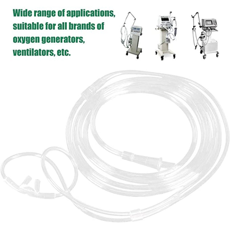 5 PCS Household Disposable Double-hole Nasal Oxygen Tube Pipe Oxygen Supply Tubing, Length: 4m - free shipping - PMC TechLife - Order now!