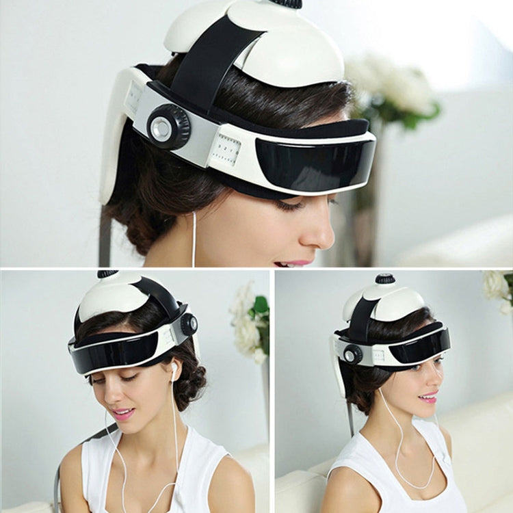 Electronic Air Pressure Head Massager, Relaxed Music Helmet Massager, US Plug - free shipping - PMC TechLife - Order now!