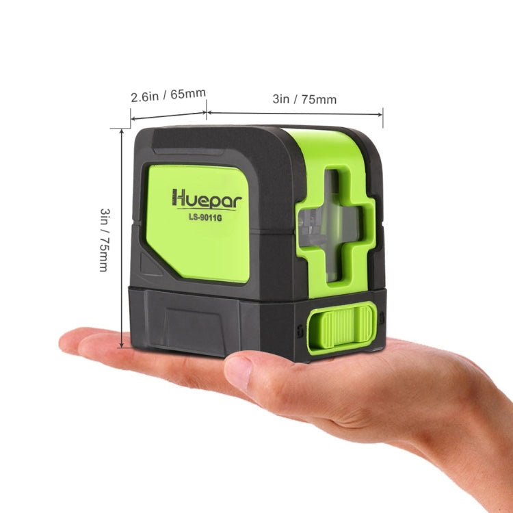 9011G 1V1H 15mW 2 Line Green Beam Laser Level Covering Walls and Floors(Green) - Laser Rangefinder by PMC TechLife | Online Shopping South Africa | PMC TechLife | Buy Now Pay Later Mobicred