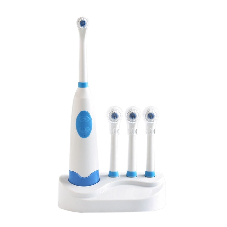 2W Creative Household Waterproof Rotary Electric Toothbrush Set with 4 Replacement Brush Heads & Base, 8500 Revolutions Per Minute(Blue) - Toothbrushes by PMC TechLife | Online Shopping South Africa | PMC TechLife | Buy Now Pay Later Mobicred