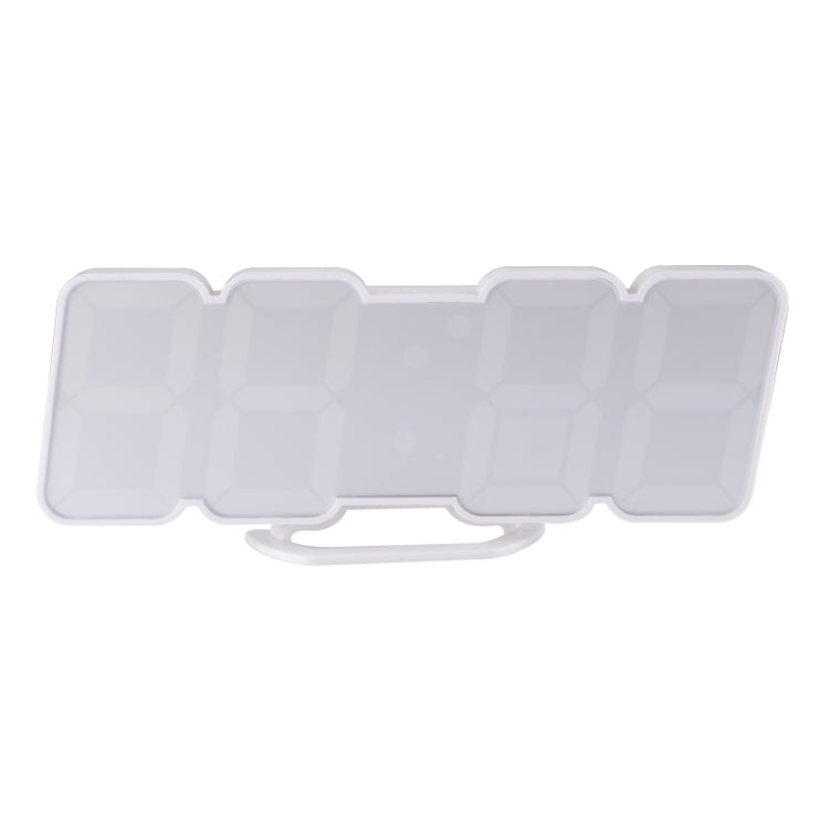 Modern 3D LED Sound Control Colorful Digital Alarm Clock Adjust Brightness Electronic Wall Glowing Hanging Clock with Remote Control(White) - Wall Clock by PMc TechLife | Online Shopping South Africa | PMc TechLife | Buy Now Pay Later Mobicred