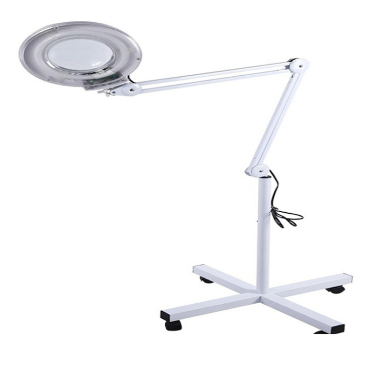 5X Foldable Swing Arm Desk Table Mount Magnifier with Lamp Light for Facial Tattoo Eyebrow Nail Salon Beauty, Cool White Light - free shipping - PMC TechLife - Order now!