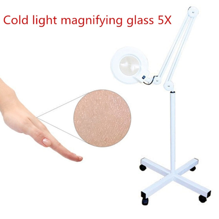 5X Foldable Swing Arm Desk Table Mount Magnifier with Lamp Light for Facial Tattoo Eyebrow Nail Salon Beauty, Cool White Light - free shipping - PMC TechLife - Order now!