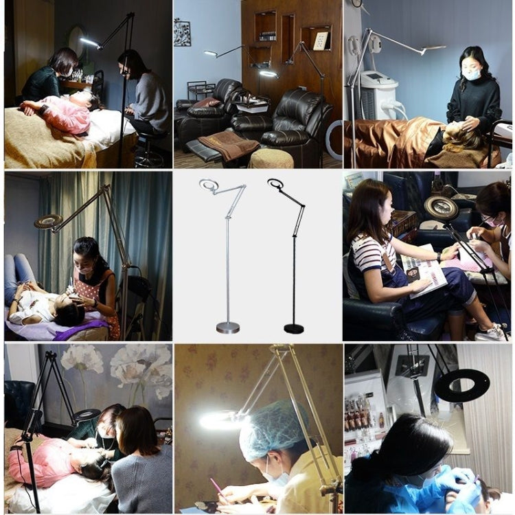5X Foldable Swing Arm Desk Table Mount Magnifier with Lamp Light for Facial Tattoo Eyebrow Nail Salon Beauty, Cool White Light - free shipping - PMC TechLife - Order now!