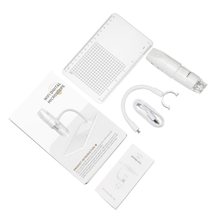 316 50-1000X Adjustable Smart Wifi USB Digital Microscope (White) - free shipping - PMC Jewellery - Order now!