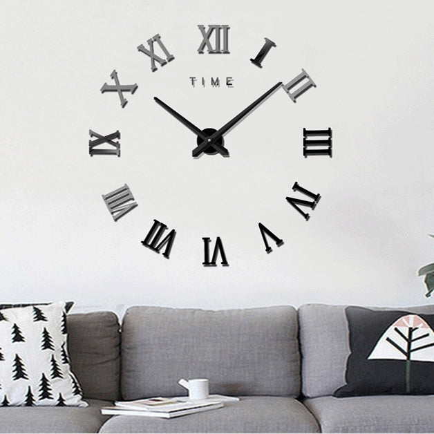 40 inch Creative Living Room Decorative Ticking Wall Clock(Black) - Wall Clock by PMc TechLife | Online Shopping South Africa | PMc TechLife | Buy Now Pay Later Mobicred