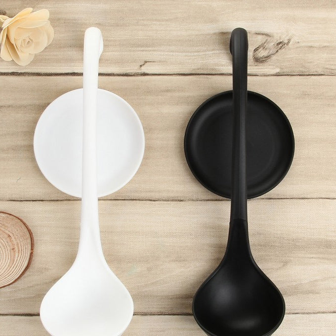 Stand Up Ladle Spoon with Tray for Home or Commercial Kitchen, Spoon Size: 28.5*8.2cm(Black) - Gadgets by PMC TechLife | Online Shopping South Africa | PMC TechLife | Buy Now Pay Later Mobicred