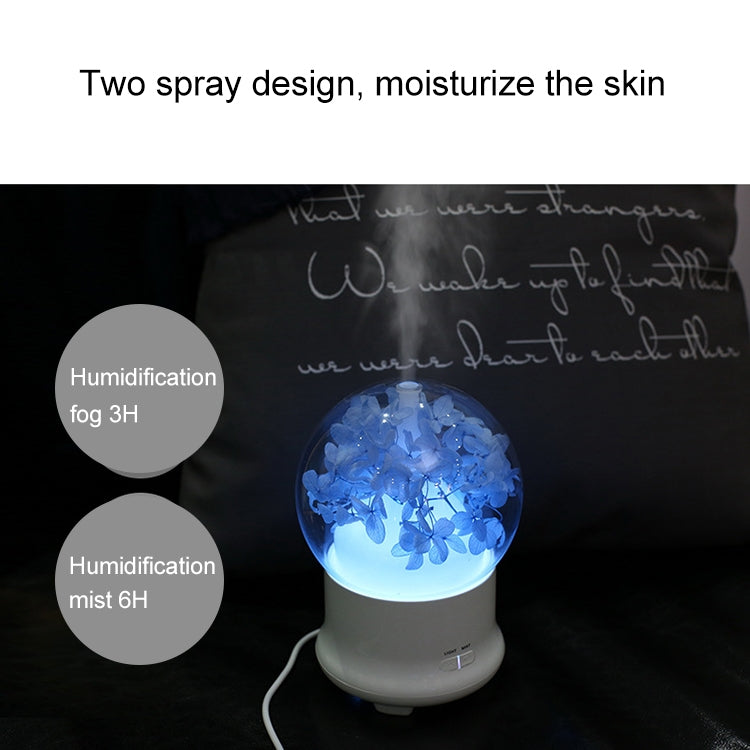 ML-824 100ML Gypsophila Flowers Aromatherapy Diffuser Air Humidifier with Colorful LED Light for Office / Home(Blue) - Air Purifiers & Accessories by PMC TechLife | Online Shopping South Africa | PMC TechLife | Buy Now Pay Later Mobicred