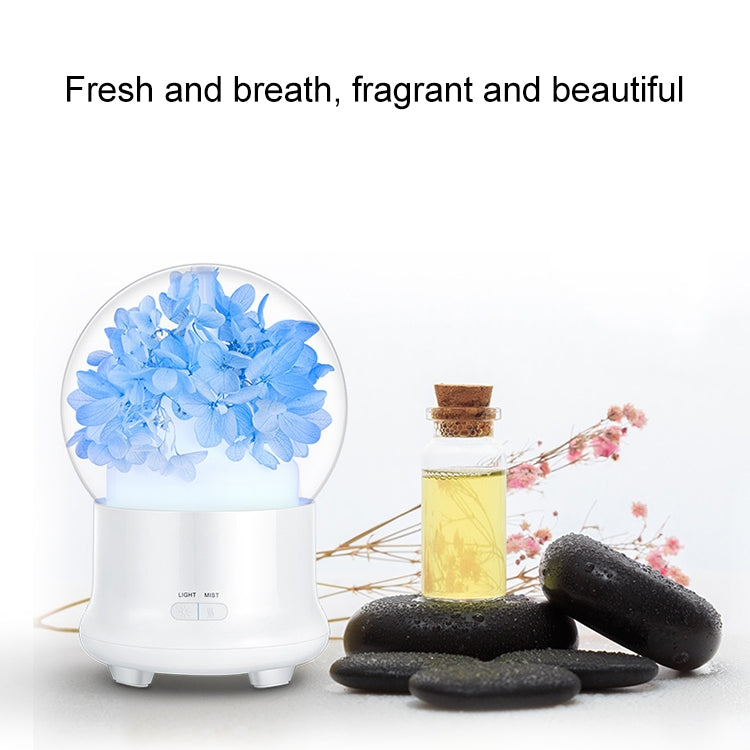 ML-824 100ML Gypsophila Flowers Aromatherapy Diffuser Air Humidifier with Colorful LED Light for Office / Home(Blue) - free shipping - PMC TechLife - Order now!