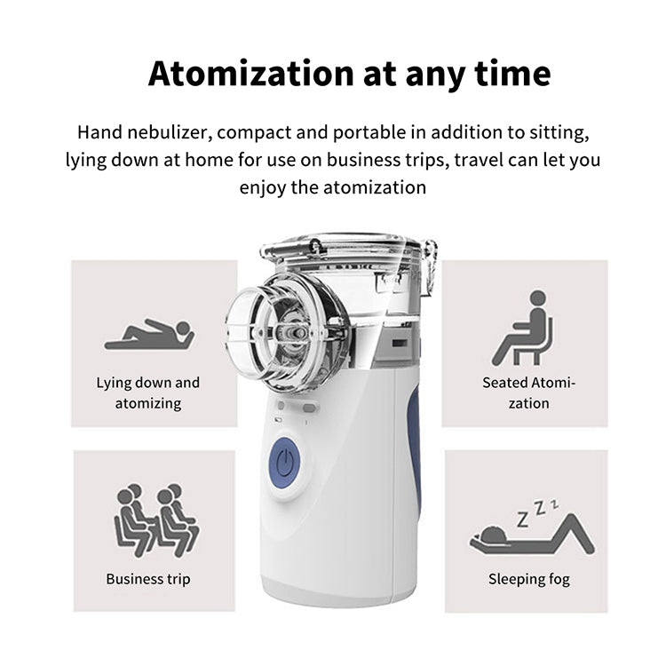 Portable Ultrasonic Nebulizer Mini Handheld Inhaler Respirator Health Care Home Machine Atomizer for Children - Ultrasonic Atomizer by PMC TechLife | Online Shopping South Africa | PMC TechLife