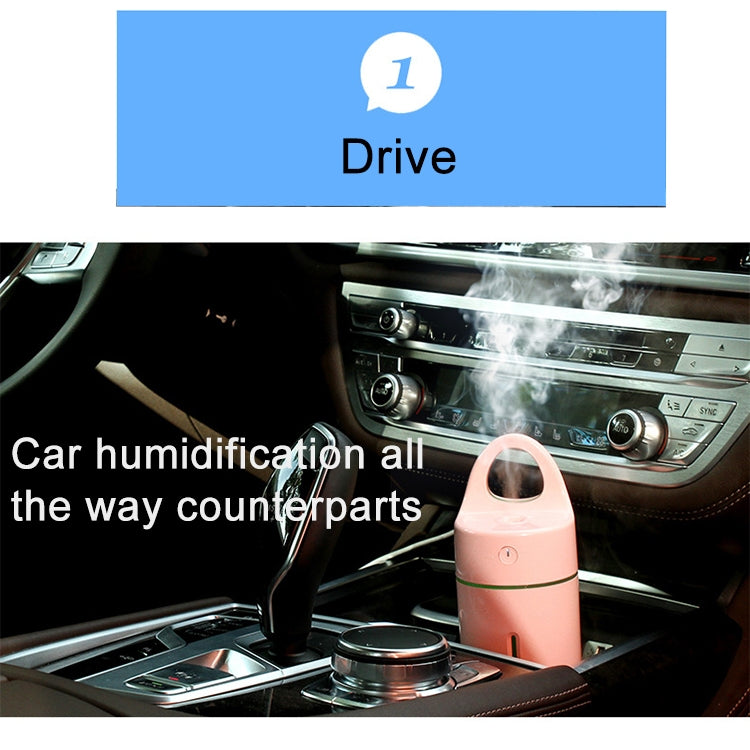 1.5W - 2W 175ml Mini Portable USB Negative Ions Humidifier Beauty and Water Supplement Instrument with Colorful LED Light(Pink) - Air Purifiers & Accessories by PMC TechLife | Online Shopping South Africa | PMC TechLife | Buy Now Pay Later Mobicred
