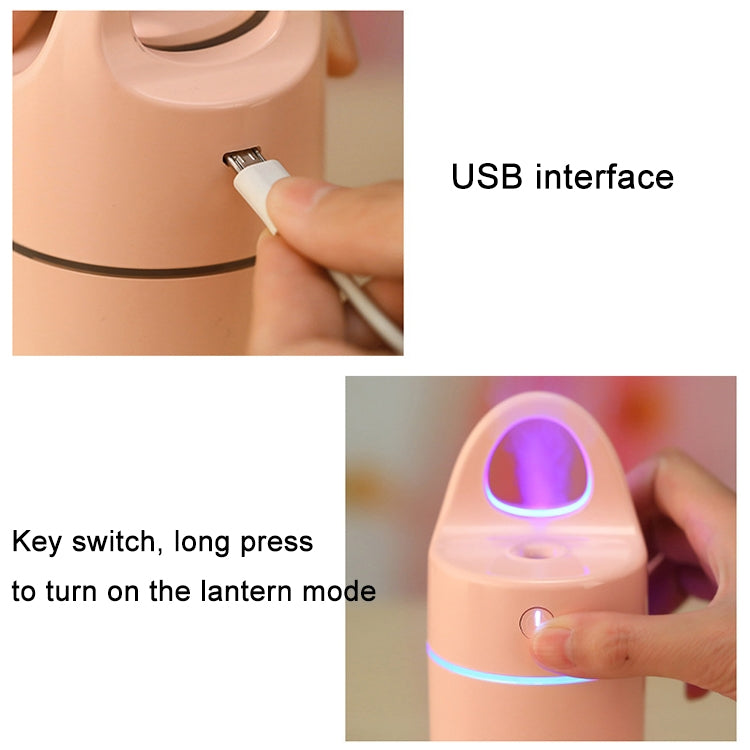 1.5W - 2W 175ml Mini Portable USB Negative Ions Humidifier Beauty and Water Supplement Instrument with Colorful LED Light(Pink) - Air Purifiers & Accessories by PMC TechLife | Online Shopping South Africa | PMC TechLife | Buy Now Pay Later Mobicred