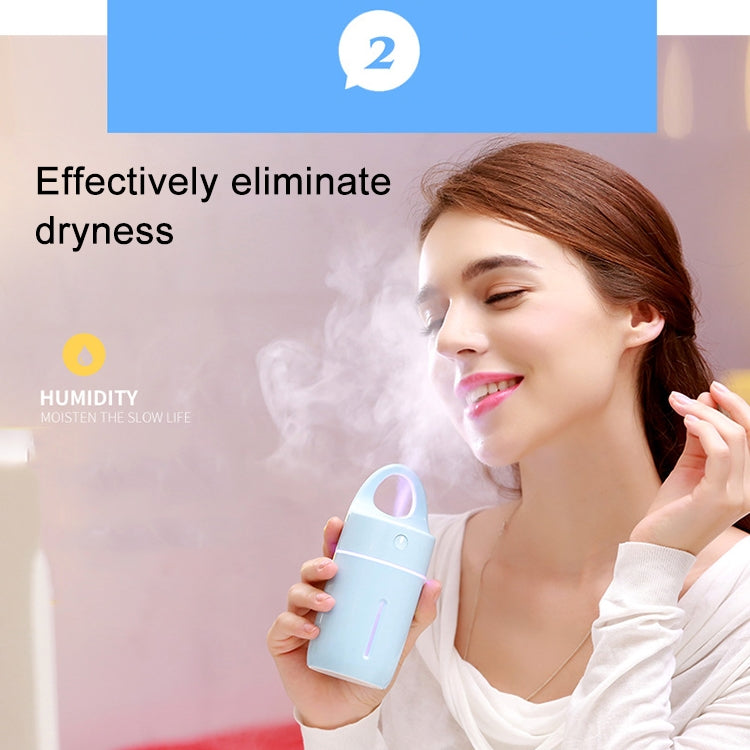1.5W - 2W 175ml Mini Portable USB Negative Ions Humidifier Beauty and Water Supplement Instrument with Colorful LED Light(Blue) - Air Purifiers & Accessories by PMC TechLife | Online Shopping South Africa | PMC TechLife | Buy Now Pay Later Mobicred