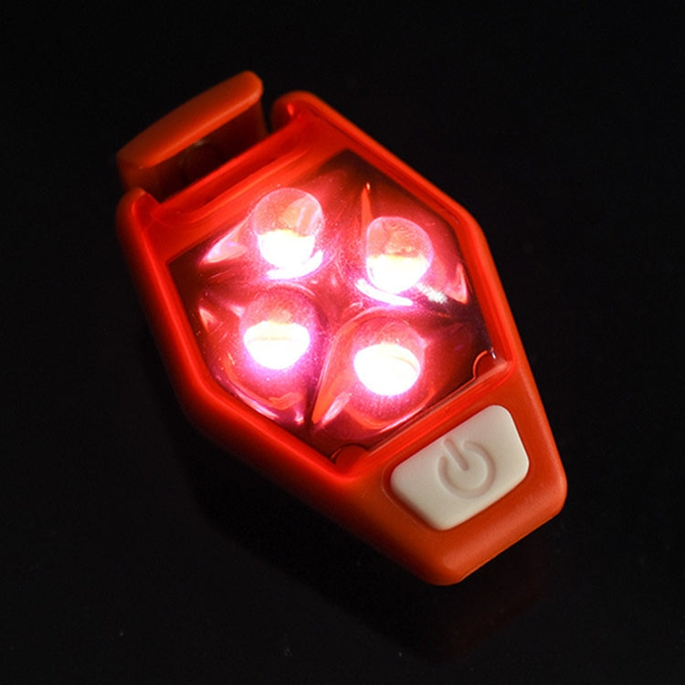 Multifunctional Outdoor Bicycling Running Warning Light Bicycle Taillight LED Back Clip Light(Red) - Taillights by PMC TechLife | Online Shopping South Africa | PMC TechLife | Buy Now Pay Later Mobicred