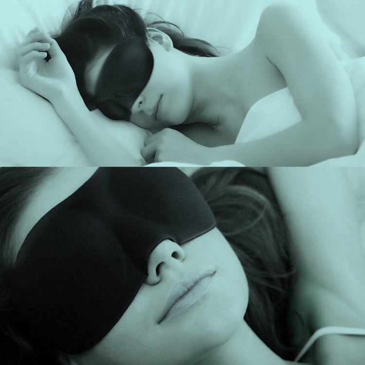 3D Portable Shading Sleep Rest Aid Cover Eye Patch Sleeping Mask Female Cute Eye Mask(Black) - Eye Masks by PMC TechLife | Online Shopping South Africa | PMC TechLife