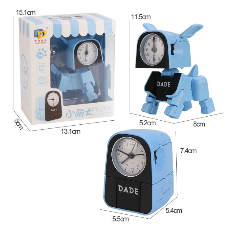 Mini Manual Child Deformation Alarm Clock Robot Toy (Blue) - Alarm Clocks by PMc TechLife | Online Shopping South Africa | PMc TechLife | Buy Now Pay Later Mobicred