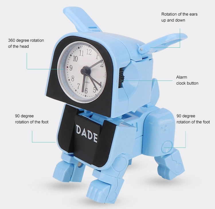 Mini Manual Child Deformation Alarm Clock Robot Toy (Blue) - Alarm Clocks by PMc TechLife | Online Shopping South Africa | PMc TechLife | Buy Now Pay Later Mobicred