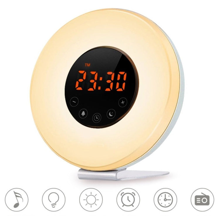 Multi-function Led Touch Intelligent Wake-up Light Alarm Clock with FM Radio - Alarm Clocks by PMc TechLife | Online Shopping South Africa | PMc TechLife | Buy Now Pay Later Mobicred