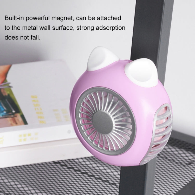 LORDNINO SBF003 3W USB Charging Portable Electric Fan with Magnetic Wristband, 3 Speed Control (Pink) - Electric Fans by PMC TechLife | Online Shopping South Africa | PMC TechLife | Buy Now Pay Later Mobicred