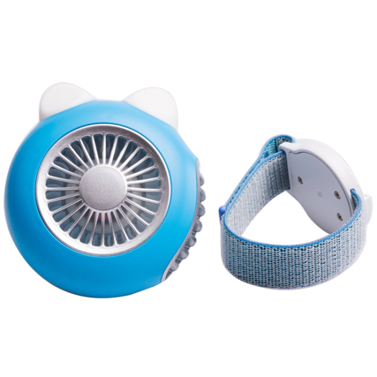 LORDNINO SBF003 3W USB Charging Portable Electric Fan with Magnetic Wristband, 3 Speed Control (Blue) - free shipping - PMC TechLife - Order now!
