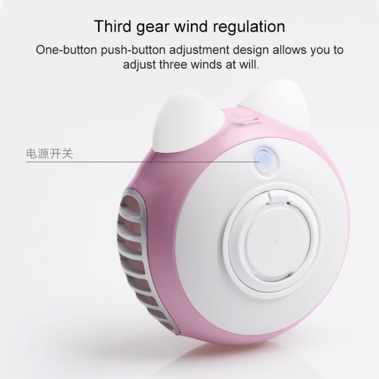 LORDNINO SBF003 3W USB Charging Portable Electric Fan with Magnetic Wristband, 3 Speed Control (Blue) - free shipping - PMC TechLife - Order now!