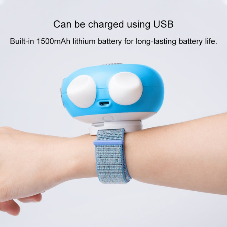 LORDNINO SBF003 3W USB Charging Portable Electric Fan with Magnetic Wristband, 3 Speed Control (Blue) - free shipping - PMC TechLife - Order now!