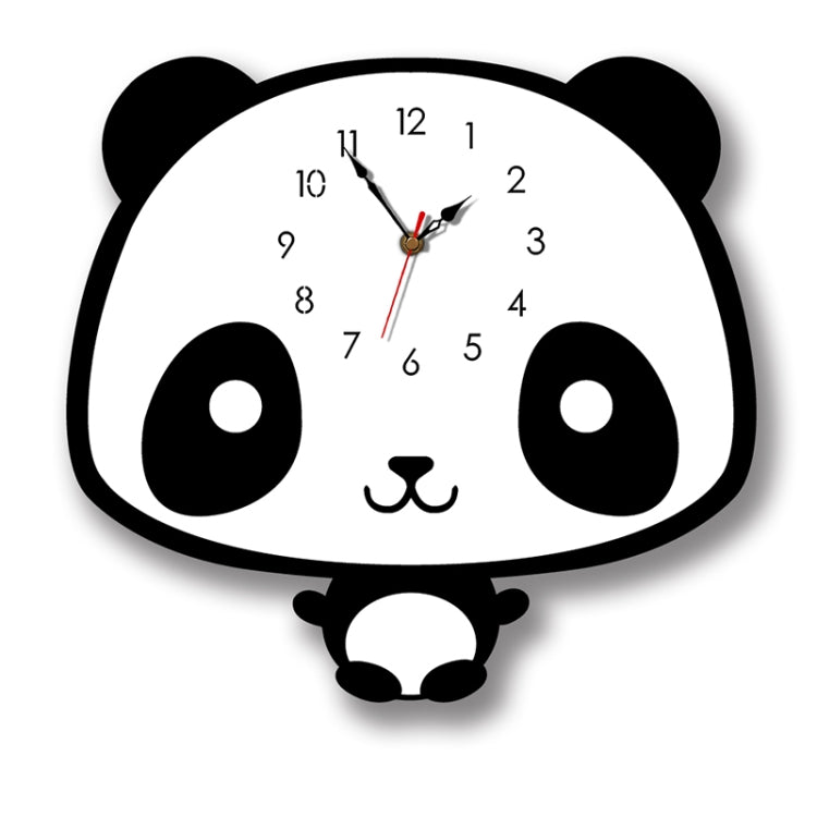 Creative Home Office Bedroom Decoration Panda Swing Acrylic Wall Clock - free shipping - PMc TechLife - Order now!