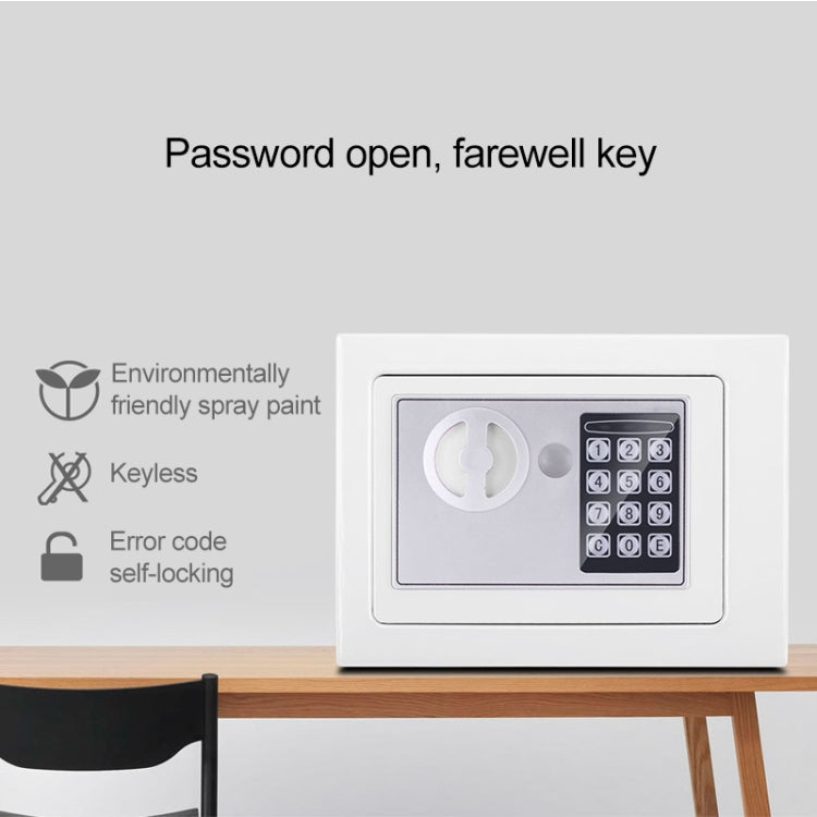 17E Home Mini Electronic Security Lock Box Wall Cabinet Safety Box with Coin-operated Function(Bronze) - Safety Box by PMc TechLife | Online Shopping South Africa | PMc TechLife | Buy Now Pay Later Mobicred