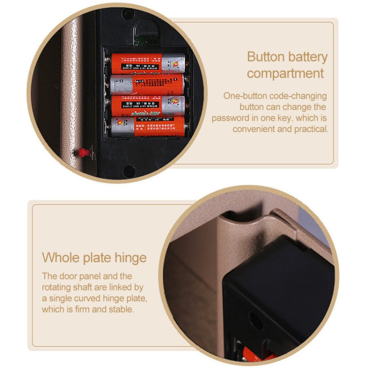 17E Home Mini Electronic Security Lock Box Wall Cabinet Safety Box with Coin-operated Function(Obsidian Black) - free shipping - PMc TechLife - Order now!