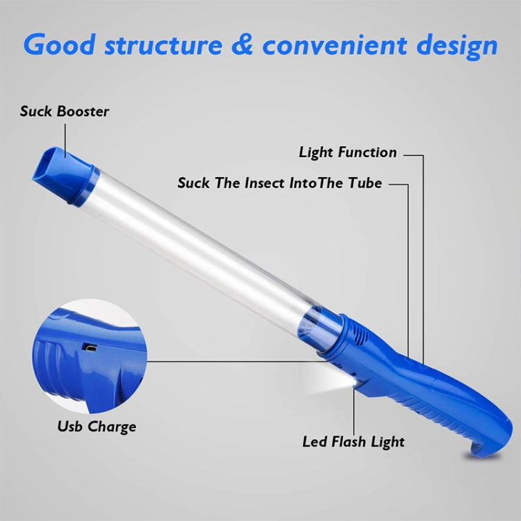 SK818 USB Charging Insects Bugs Suction Traps Electric Pest Spider Catcher with LED Light(Blue) - Other by PMC TechLife | Online Shopping South Africa | PMC TechLife | Buy Now Pay Later Mobicred