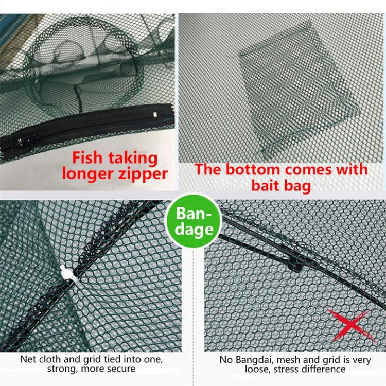 16 Holes Automatic Foldable Fishing Net Nylon Shrimp Crab Minnow Trap Fish Cast Net Fishing Tackle - Fishing Net by PMC TechLife | Online Shopping South Africa | PMC TechLife