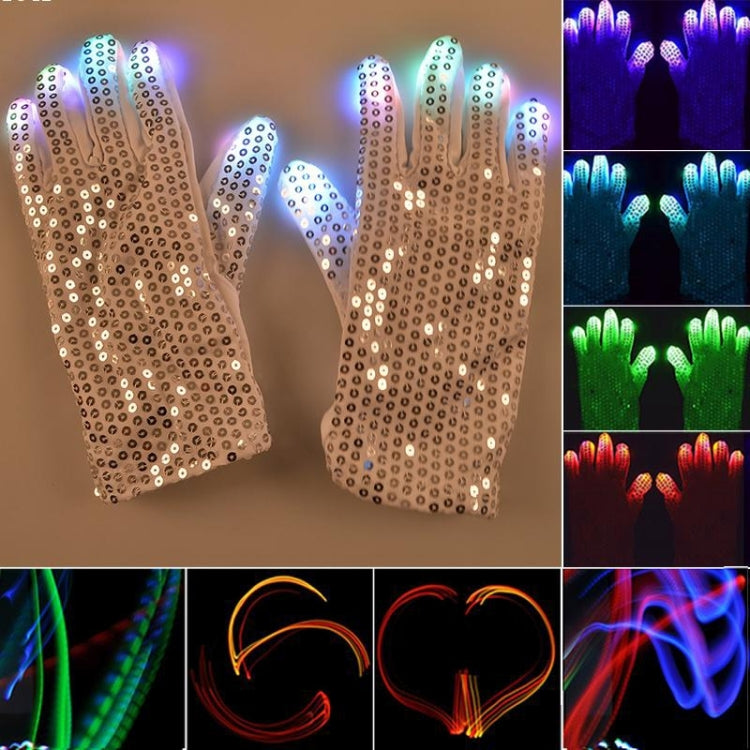 1 Pair Sequins Glowing Gloves LED Flash Gloves Dance and Party Supplies Halloween, Christmas and Other Festival Supplies - Glow Party Supplies by PMc TechLife | Online Shopping South Africa | PMc TechLife | Buy Now Pay Later Mobicred