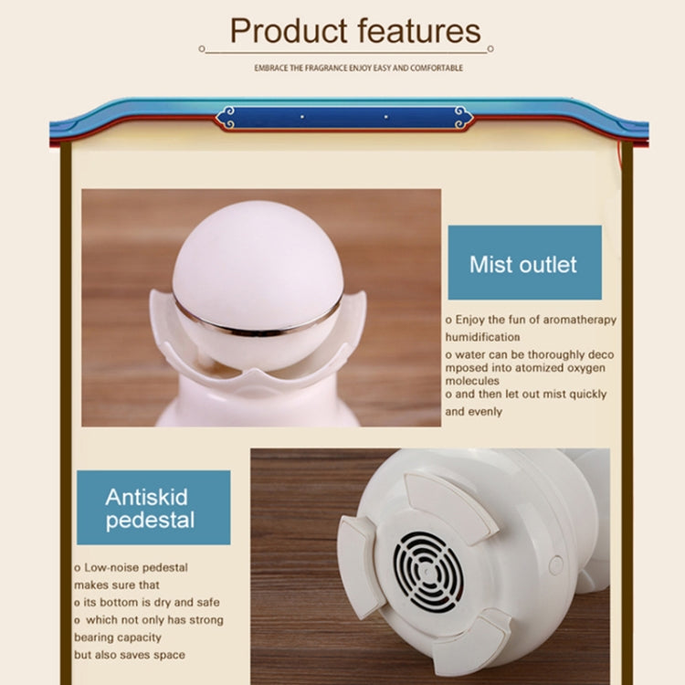 4W USB Charging Night Luminescent Pearl Ultrasonic Aromatherapy Humidifier with LED Colorful Light for Home / Office, Water Tank Capacity: 95ml, DC 5V - free shipping - PMC TechLife - Order now!